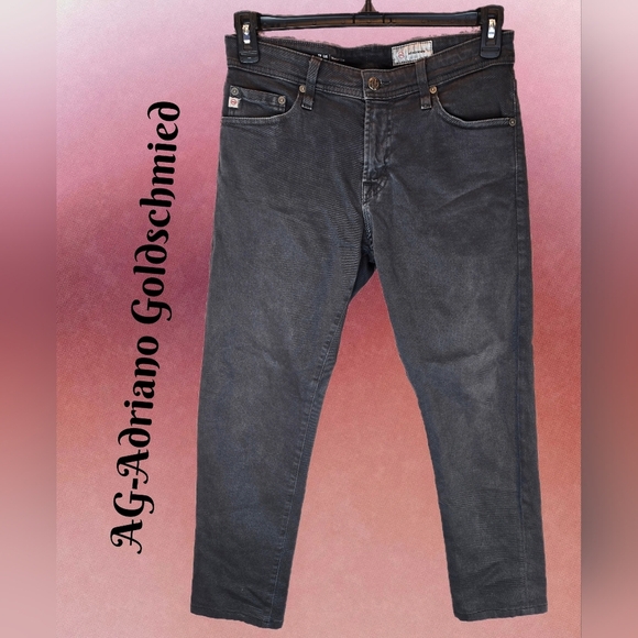 AG-Adriano Goldschmied Mens Te Lis Charcoal Jeans Sz 30x28 Casual Comfort - Picture 1 of 14